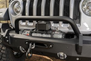 Jeep Gladiator JT Bumper - Front - Rugged Ridge - HD Full Width - Satin Black - `20-`22